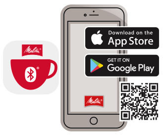Naudojant „Melitta Connect“ programėlę Jūsų pilnai automatinio kavos aparato daugelį funkcijų galima valdyti išmaniuoju telefonu. Naudojant „Bluetooth“ ryšį tai daryti visiškai saugu. Pavyzdžiui, galima patogiai tvarkyti įrenginio nustatymus ir užprogramuoti bei išsaugoti asmeninius „Mano kavos“ nustatymus. Praktiškos mokomosios programos padeda atlikti įrenginio valymą ir priežiūrą. Speciali šios programėlės savybę yra tai, kad galite patys kurti savo specialius kavos receptus. Galima individualiai tvarkyti ingredientų pylimo į puodelį tvarką, kavos, pieno putų ir karšto vandens kiekį bei dar daugiau kavos nustatymų. Naudojant „Melitta Connect“ programėlę Jūsų pilnai automatinio kavos aparato daugelį funkcijų galima valdyti išmaniuoju telefonu. Naudojant „Bluetooth“ ryšį tai daryti visiškai saugu. Pavyzdžiui, galima patogiai tvarkyti įrenginio nustatymus ir užprogramuoti bei išsaugoti asmeninius „Mano kavos“ nustatymus. Praktiškos mokomosios programos padeda atlikti įrenginio valymą ir priežiūrą. Speciali šios programėlės savybę yra tai, kad galite patys kurti savo specialius kavos receptus. Galima individualiai tvarkyti ingredientų pylimo į puodelį tvarką, kavos, pieno putų ir karšto vandens kiekį bei dar daugiau kavos nustatymų.